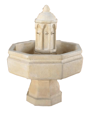 Villa Basillica Cast Stone Outdoor Garden Fountain With Spout Fountain Tuscan